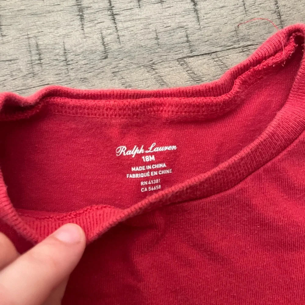 Ralph Lauren Kids Classic Red Tee